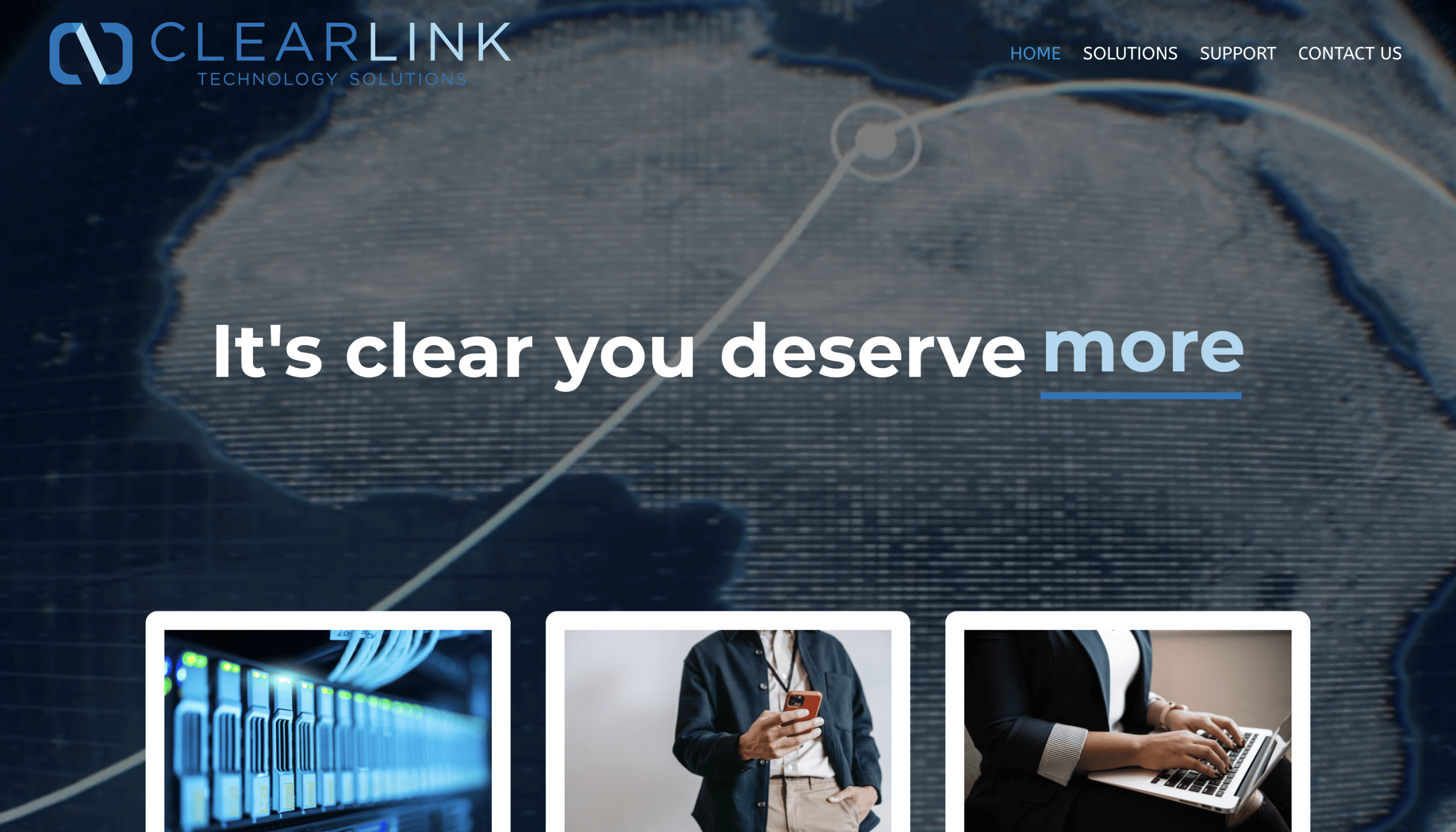 Clear Link website