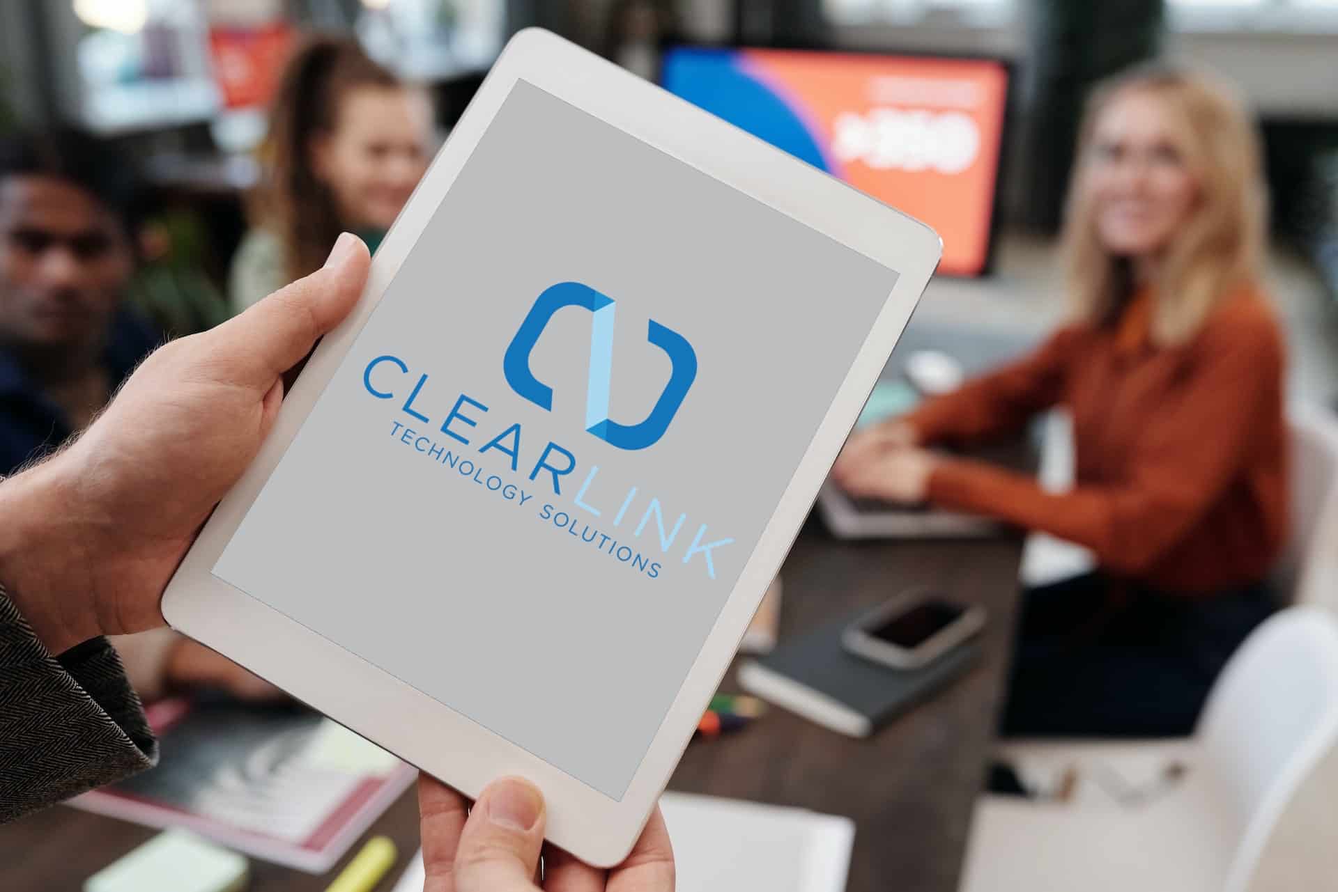 Clear Link logo mockup